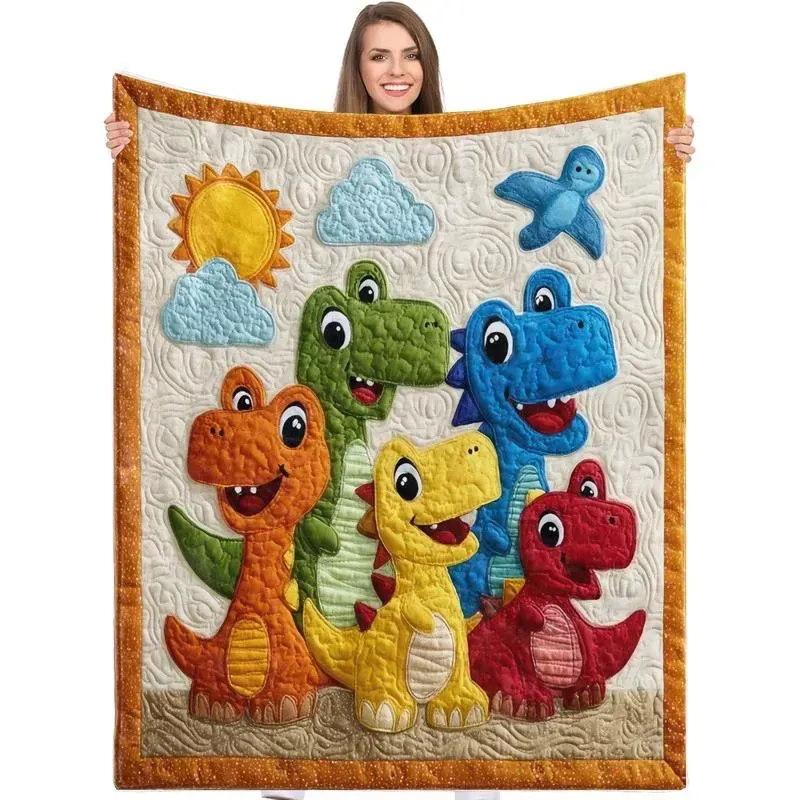 Cute Cartoon Pattern Flannel Blanket