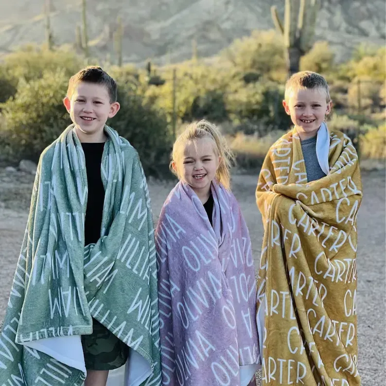 Personalized Super Soft Name Family Blanket